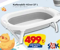 KATLANABİLİR KÜVET 37 L fiyat ve kampanya bilgisi